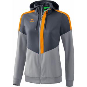 1032015-veste-a-capuche-femme-erima-tracktop-squad-gris-fonce-gris-clair-orange