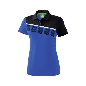 1111911-polo-femme-erima-5-c-bleu-royale-noir-blanc