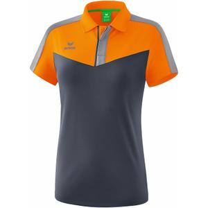 1112004-polo-femme-erima-squad-orange-gris-fonce-gris-clair