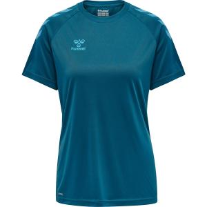 211944-7058-t-shirt-femme-hummel-hmlcore-xk-core-poly-bleu-corail