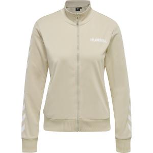 212696-1116-veste-de-survetement-femme-hummel-hmllegacy-poly-creme