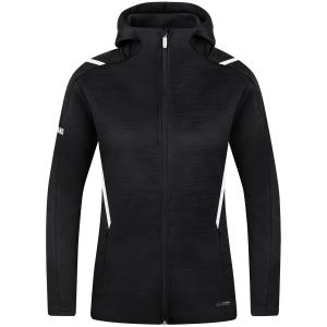 9821-f-501-veste-femme-jako-de-loisir-a-capuche-challenge-noir-blanc