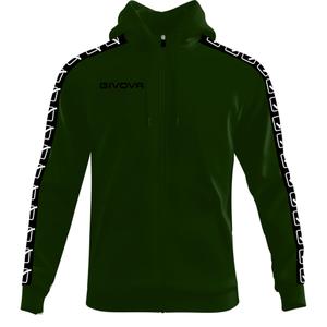 ba10-0051-sweatshirt-a-capuche-bande-full-zip-enfant-givova-verde-militar