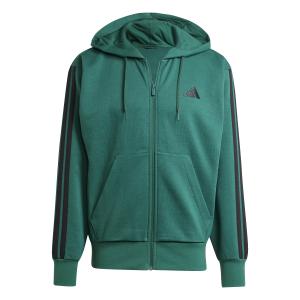 jd1869-sweatshirt-a-capuche-adidas-essentials-3-stripes-fleece-cgreen-black