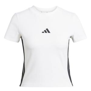 je1239-t-shirt-slim-femme-adidas-essentials-3-stripes-baby-white-black