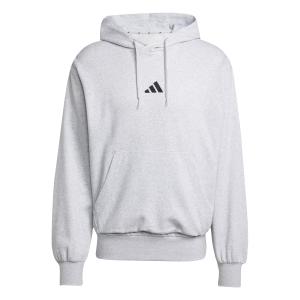 je3803-sweatshirt-a-capuche-adidas-essentials-feelcozy-fleece-lgreyh-black