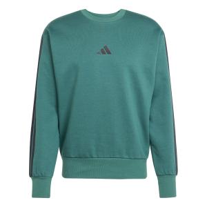 je6306-sweatshirt-adidas-essentials-3-stripes-fleece-cgreen-black