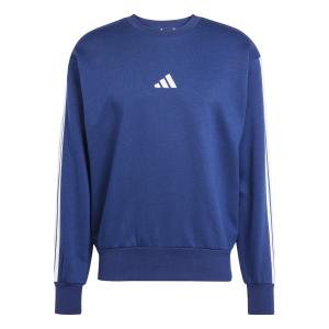 je6307-sweatshirt-adidas-essentials-3-stripes-fleece-dkblue-white