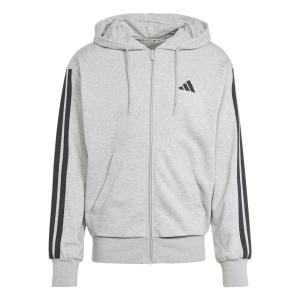 je6338-sweatshirt-a-capuche-zippe-adidas-essential-3-stripes-mgreyh-black