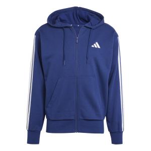je6341-sweatshirt-a-capuche-zippe-adidas-essential-3-stripes-dkblue-white
