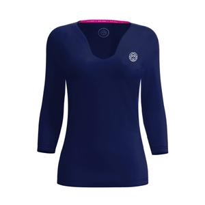 w1330002-dbl-maillot-col-v-manche-3-4-femme-bidi-badu-crew-dark-blue