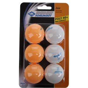 608509-balle-de-tennis-de-table-donic-schildkrot-jade-poly-40-plus-mixed-x6-white-3-orange-tu