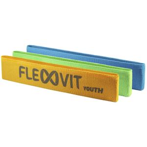 k2342-mini-bande-de-resistance-flexvit-x3-jaune-vert-bleu-26x5-cm