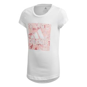 fm4481-t-shirt-fille-adidas-most-haves-doodle-bos-blanc