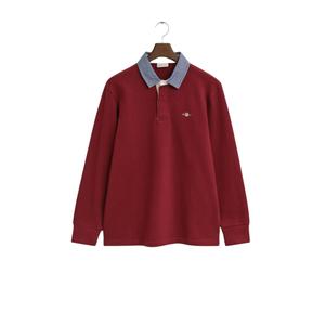 2004082-604-polo-manches-longues-gant-reg-chambray-heavy-plumped-red