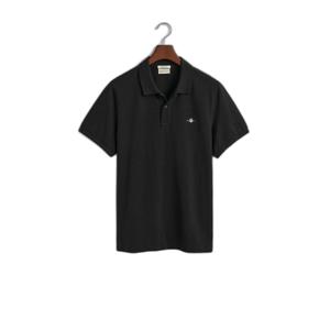 2210-005-polo-en-coton-pique-gant-shield-black