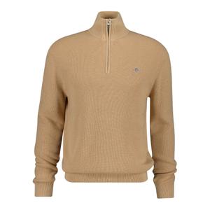 8050265-296-sweatshirt-demi-zip-gant-marino-ribbed-khaki-melange