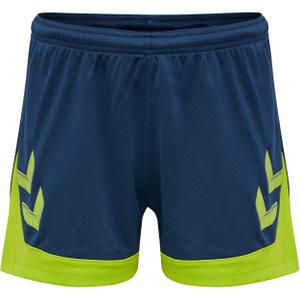 207398-7642-short-femme-hummel-hmllead-bleu-denim-vert