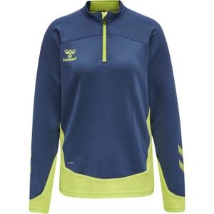 207424-7642-training-top-femme-hummel-hmllead-bleu-denim-vert