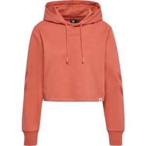 212561-3222-sweatshirt-crop-a-capuche-femme-hummel-legacy-red