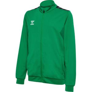 219983-6235-veste-de-survetement-zippe-polyester-enfant-hummel-authentic-green