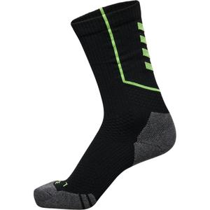 231587-1015-chaussettes-d-entrainement-basses-enfant-hummel-pro-black-green-gecko-31-34