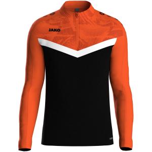 8624-e-807-veste-de-survetement-zippe-enfant-jako-iconic-noir-orange-fluo