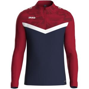 8624-e-901-veste-de-survetement-zippe-enfant-jako-iconic-bleu-marine-rouge