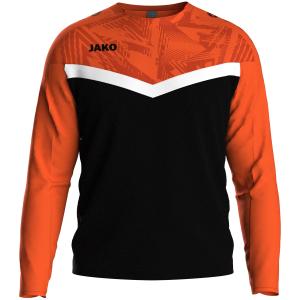 8824-u-807-sweatshirt-jako-iconic-noir-orange-fluo