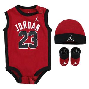 mj0208-r78-ensemble-maillot-bonnet-chaussons-bebe-jordan-23-rouge-6-12-mois