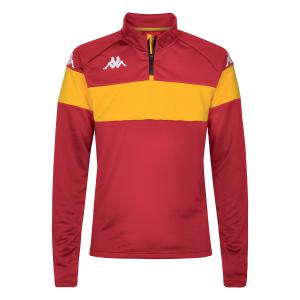 38111zw-a10-sweatshirt-kappa-dovare-red-yellow-chrome
