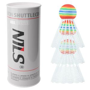 14-30-104-volants-de-badminton-nylon-nils-extreme-nbl6020-x3-multicolor-tu