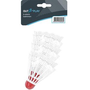 a1300940-volant-badminton-out2play-o2p-x6-blanc-rouge-tu