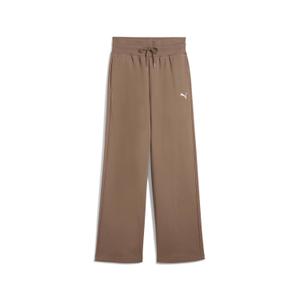 629754-93-jogging-jambe-large-femme-puma-essentials-relaxed-tr-brown