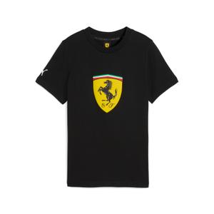 632802-01-t-shirt-enfant-puma-ferrari-colored-big-shield-black