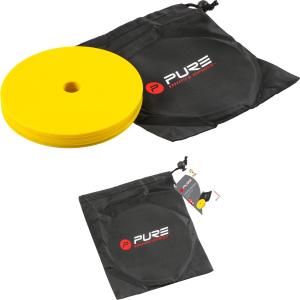p2i202410-lot-de-10-marqueurs-plats-training-pure2improve-jaune-tu