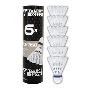 479102-volant-badminton-talbot-torro-tech-350-korb-x6-white-blue-medium-tu