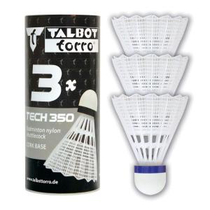 479112-volant-badminton-talbot-torro-tech-350-korb-x3-white-blue-medium-tu