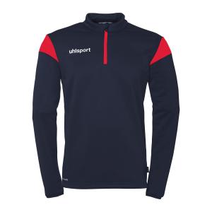 100225842-haut-d-entrainement-1-4-zip-uhlsport-squad-27-bleu-marine-rouge