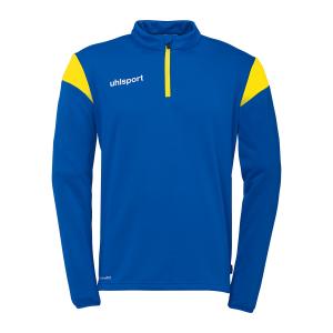 100225844-haut-d-entrainement-1-4-zip-uhlsport-squad-27-azur-jaune-citron