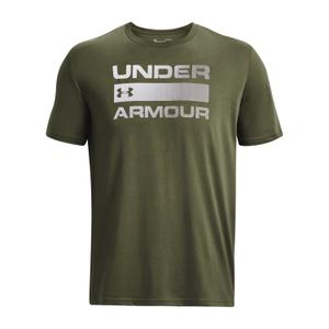1329582-390-t-shirt-griffe-under-armour-team-issue-vert-marine-pewter-gris-chine