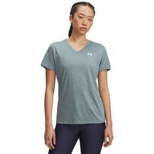 1384227-587-maillot-col-v-femme-under-armour-tech-twist-jasper-blue