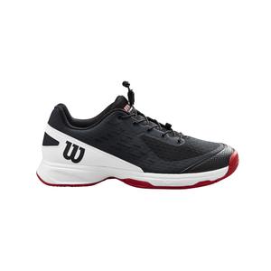 wrs328450-chaussures-de-tennis-enfant-wilson-rush-pro-4-0-ql-black-white