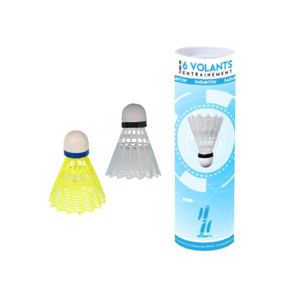 011086-tube-de-6-volants-entrainement-fluo-sporti-jaune-fluo-tu
