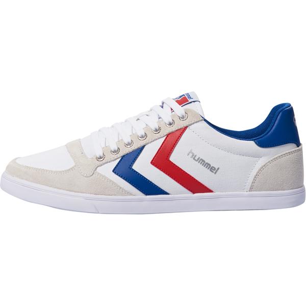 chaussures-hummel-slimmer-stadil-blanc-bleu-rouge