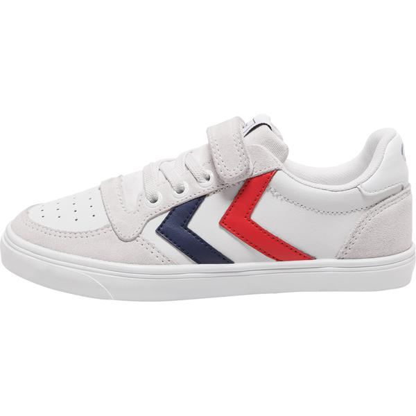 chaussures-junior-hummel-slimmer-stadil-leather-low-blanc