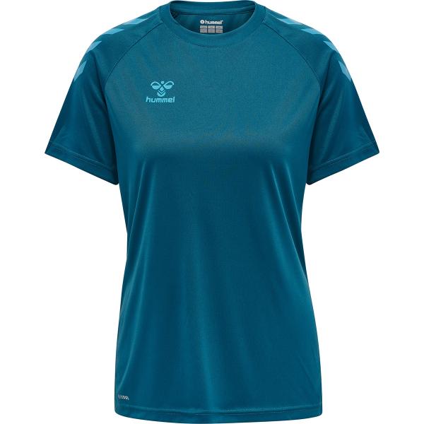 211944-7058-t-shirt-femme-hummel-hmlcore-xk-core-poly-bleu-corail