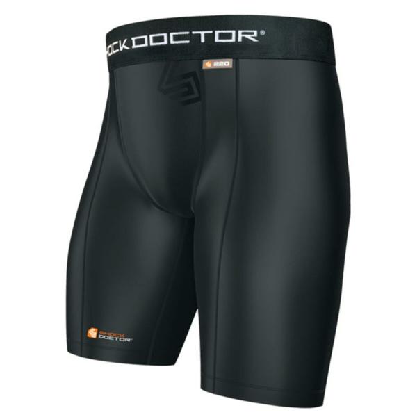 220-bl-short-de-compression-shock-doctor-avec-coquille-de-protection-black