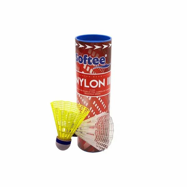 24159-002-1-volant-badminton-softee-nylon-blanc-casse-tu