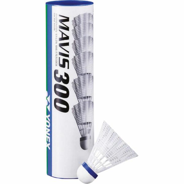 volants-yonex-mavis-300-plastique-tube-de-6-blanc-tu